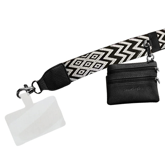 Clip and Go With Zippered Pouch Chevron Strap Collection