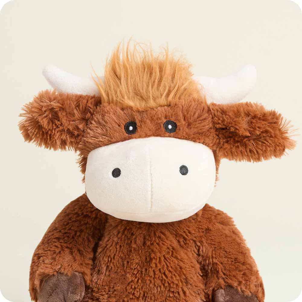 Warmies Highland Cow Microwavable Weighted Stuffed Animal