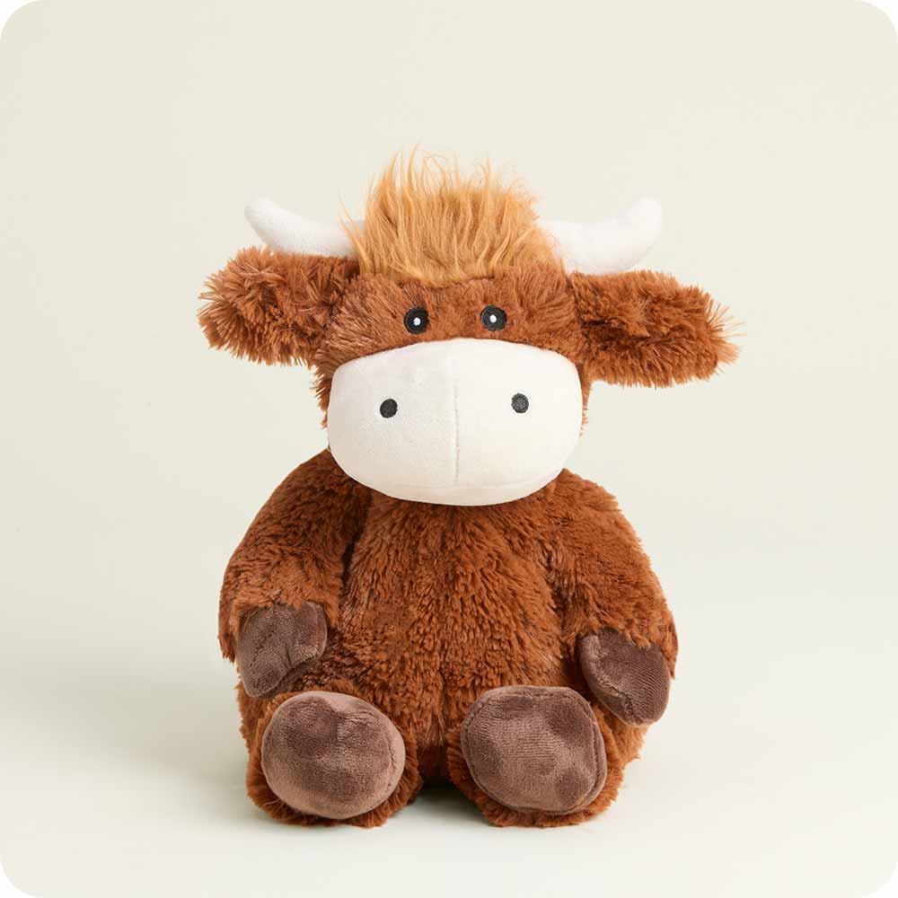 Warmies Highland Cow Microwavable Weighted Stuffed Animal