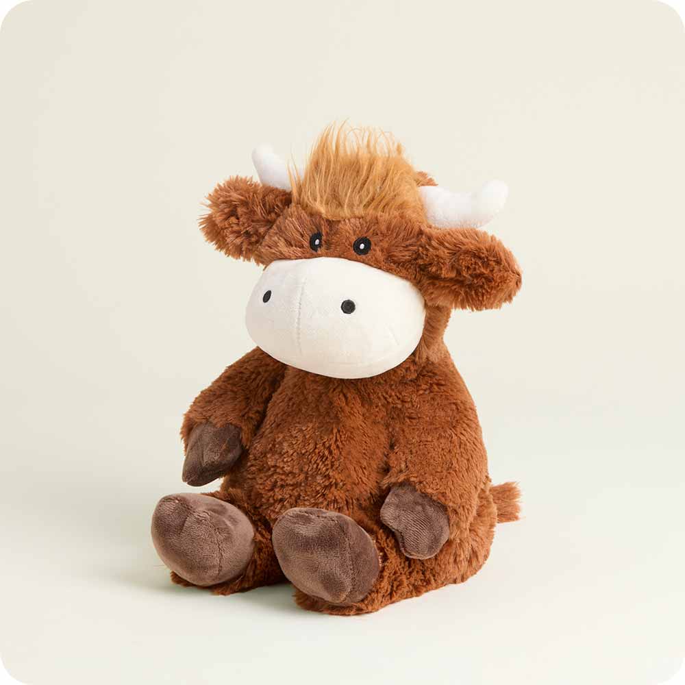Warmies Highland Cow Microwavable Weighted Stuffed Animal