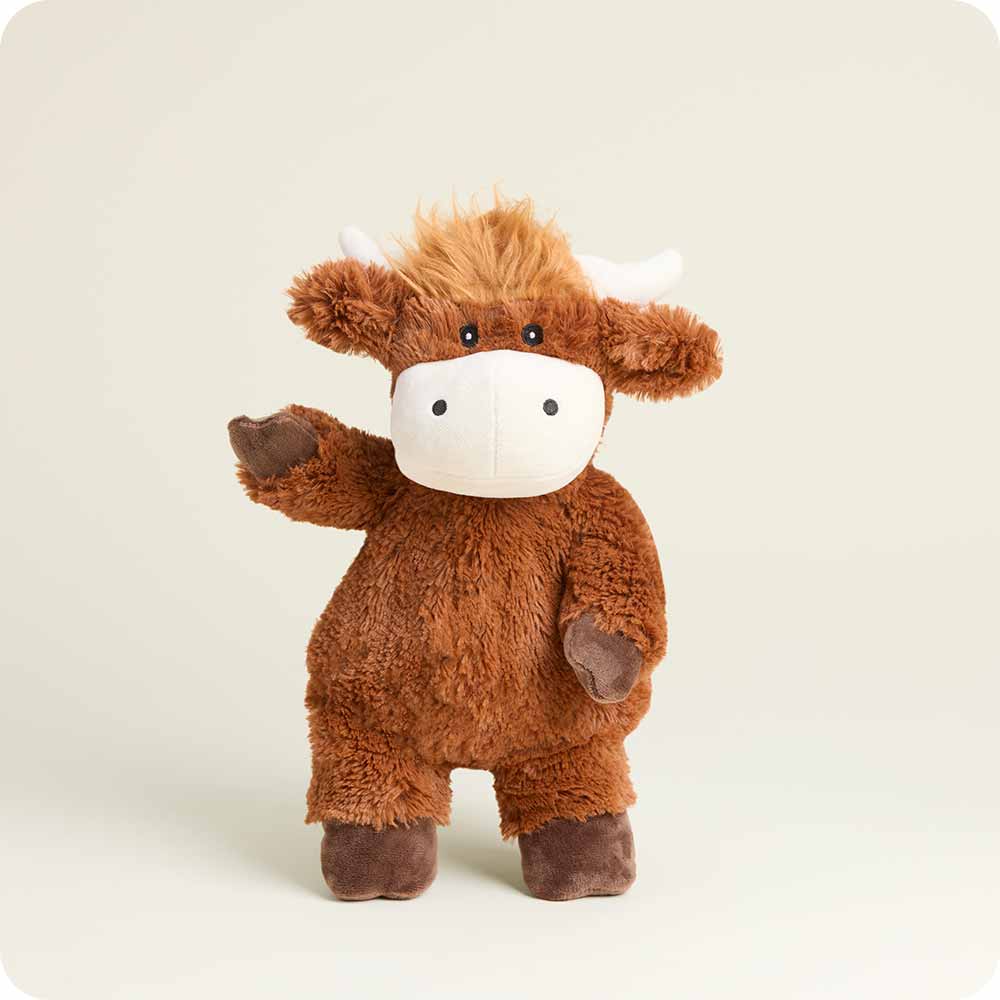 Warmies Highland Cow Microwavable Weighted Stuffed Animal