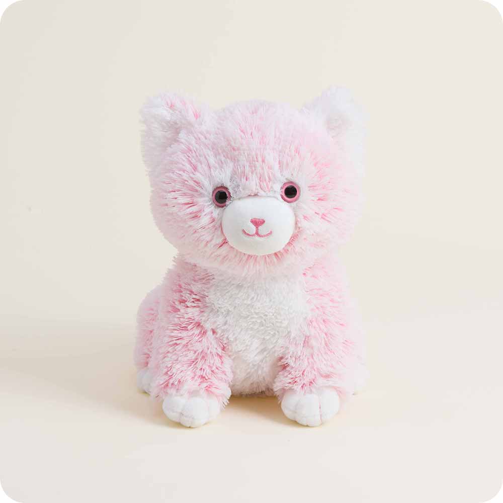 Warmies Pink Kitten Microwavable Stuffed Animal Lavender Scented