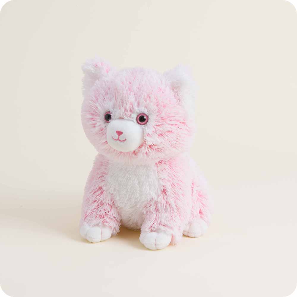 Warmies Pink Kitten Microwavable Stuffed Animal Lavender Scented