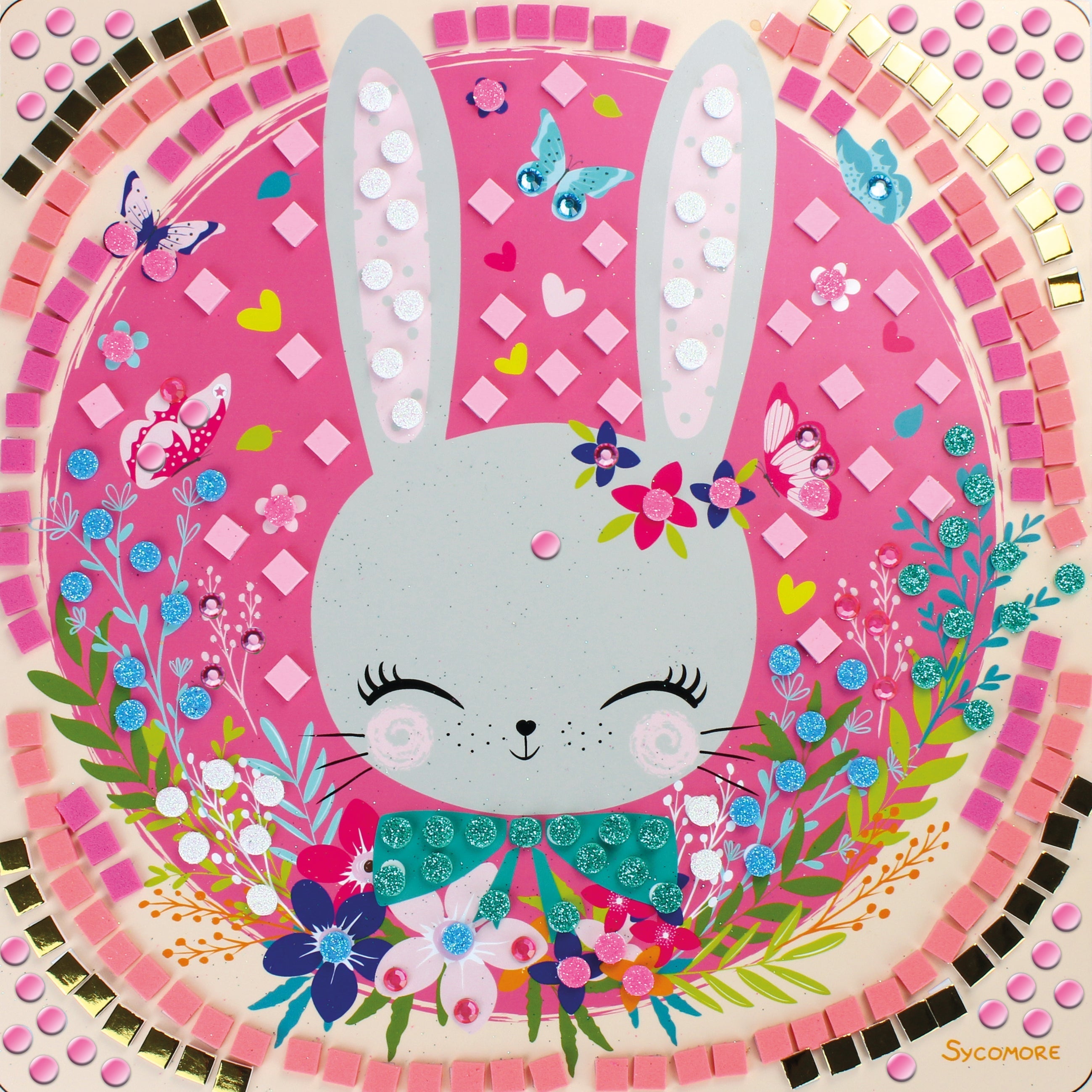 Sycomore Stick'N Fun S Mosaics Craft Kit Cute Pets