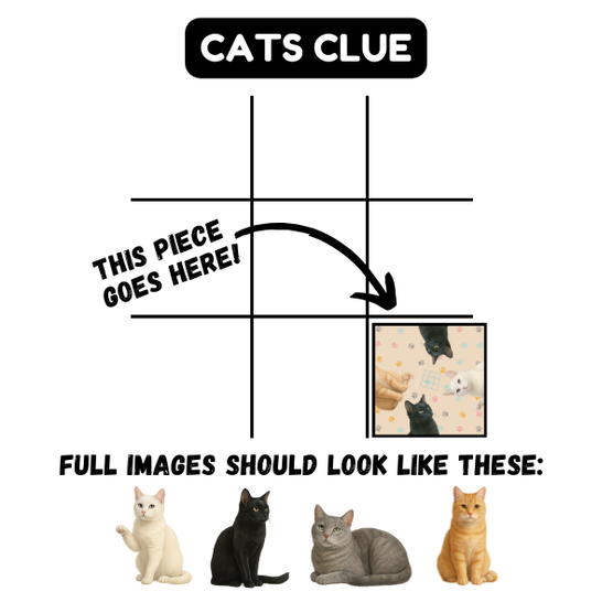 Fun Squared Games Cats Squzzle 9-Piece Tile Puzzle