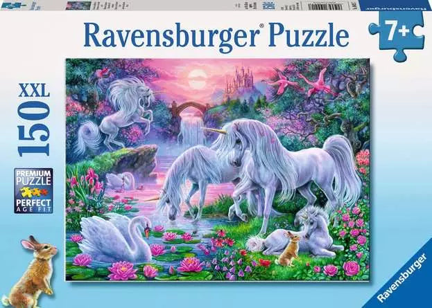 Children’s Jigsaw Puzzle Unicorns in the Sunset Glow - 150 XXL Pieces Puzzle
