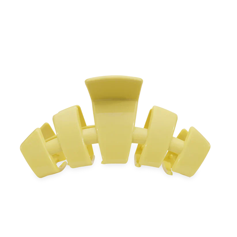 TELETIES Classic Claw Clip Buttercup Yellow Lightweight Hair Accessory