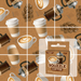 Fun Squared Games Coffee Squzzle 9-Piece Brain Teaser Tile Puzzle