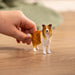 Schleich Farm World Collie Dog Figurine: Detailed, Lifelike, Attentive Watchdog Toy