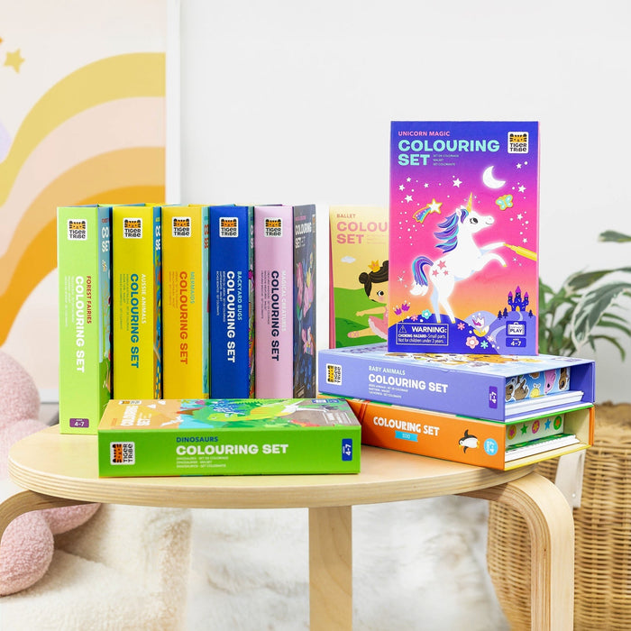 Tiger Tribe Magical Creatures Colouring Set With Markers and Stickers