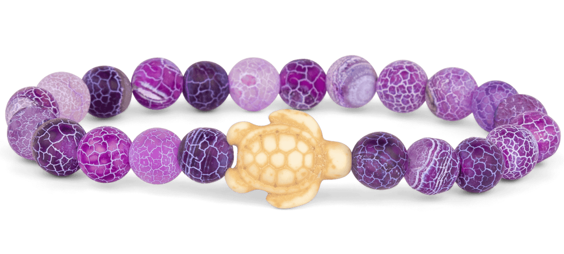 Coral Reef Violet Turtle Bracelet