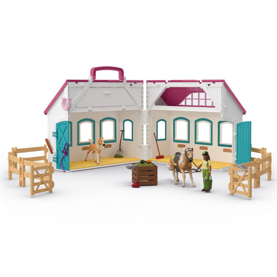 Schleich Open Stable Little Horseshoe Horse Carry