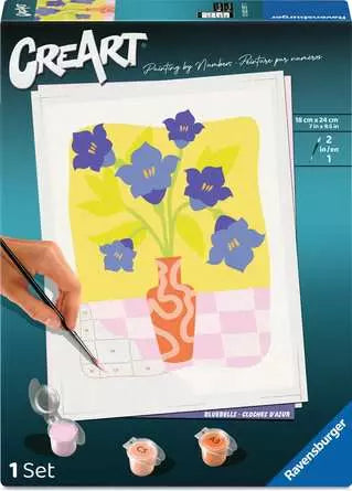 Ravensburger CreArt Bluebells 7 x 10 Paint by Number Kit for Kids