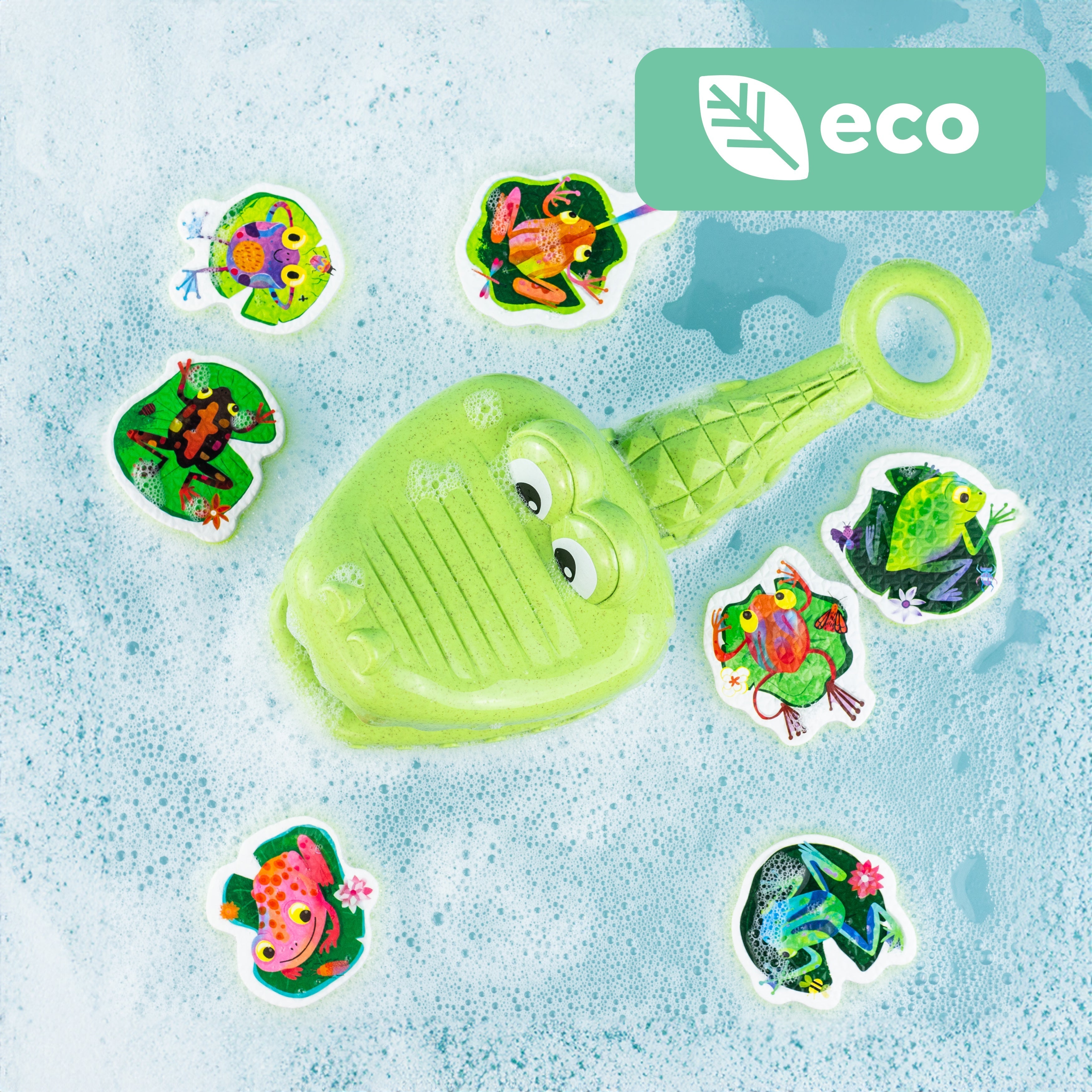 Tiger Tribe Croc Chasey Catch a Frog Bath Toy