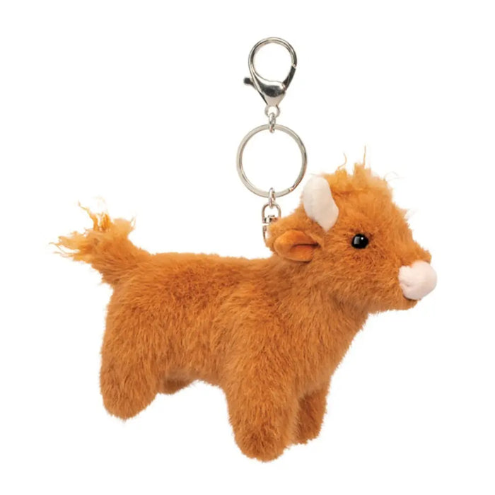 Douglas Highland Cow Bag Charm Plush