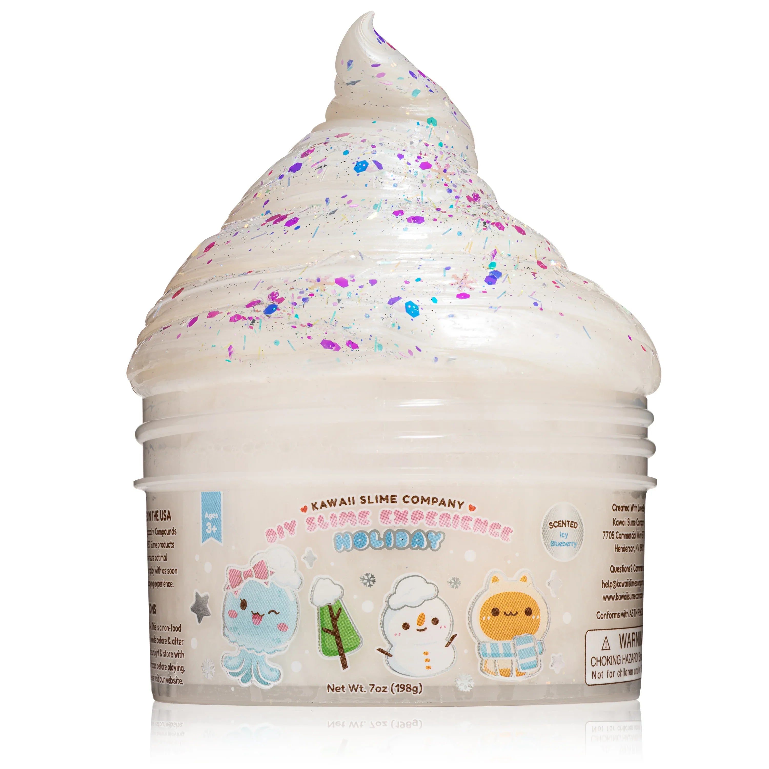 Clear Slime Holiday Edition - WHITE