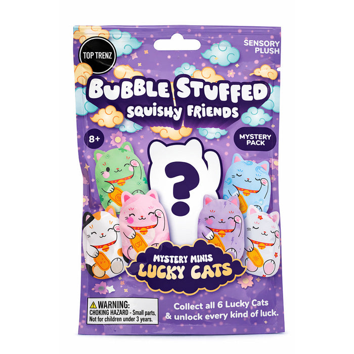 Bubble Stuffed Squishy Friends - Mini Mystery Lucky Cats