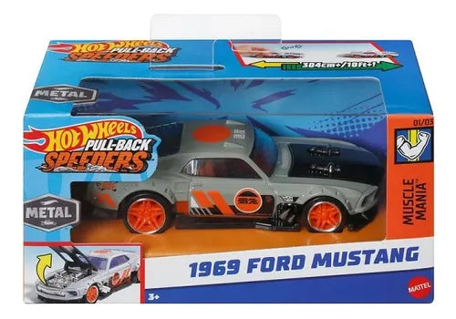 Hot Wheels Pull-Back Speeders 1:43 Scale Die-Cast Toy Car
