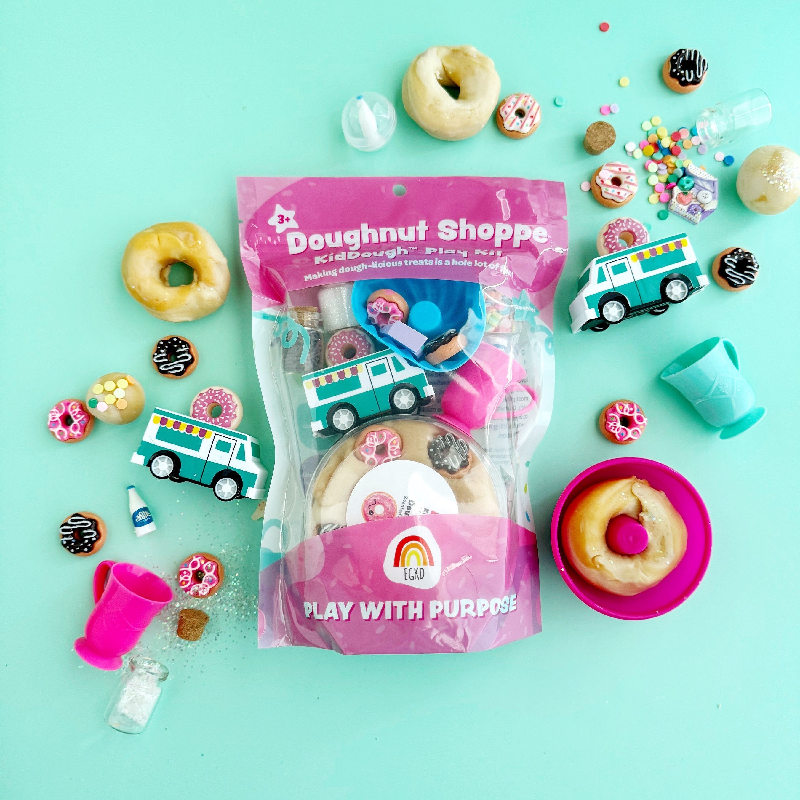 EGKD KidDoughs Doughnut Shoppe Sensory Play Kit 8oz