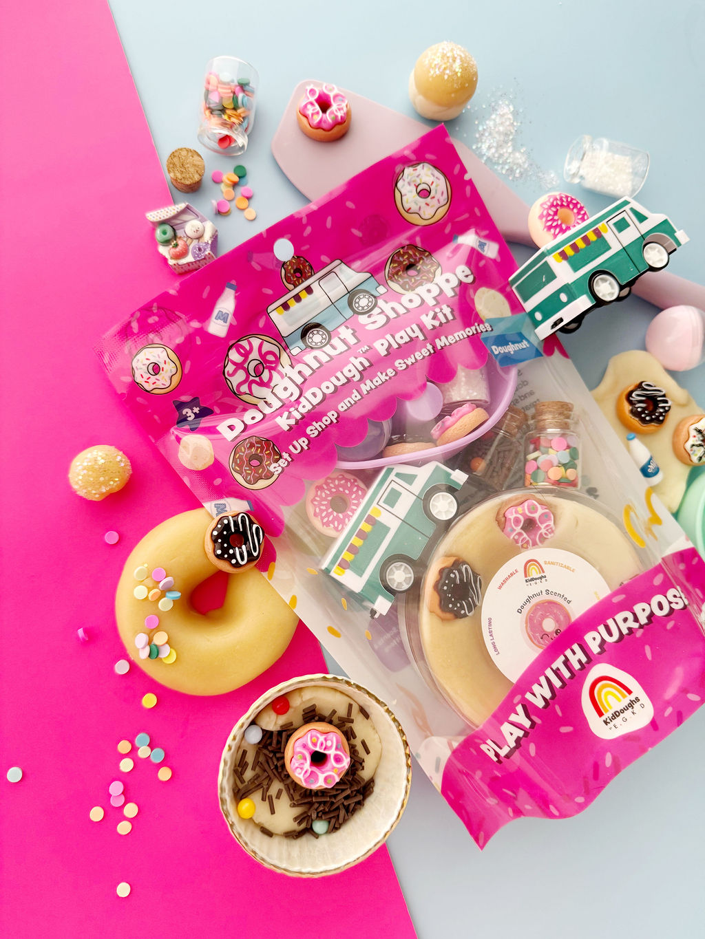 EGKD KidDoughs Doughnut Shoppe Sensory Play Kit 8oz