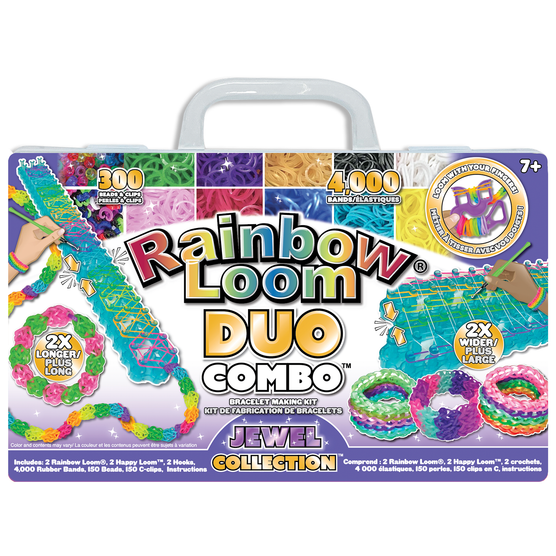 Rainbow Loom Refill Twistz Bandz Rubber Band + C-clips - Navy Blue