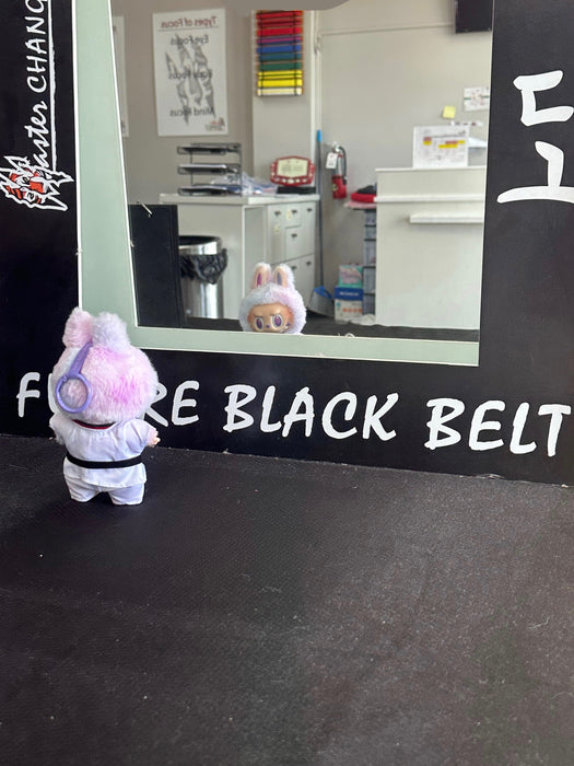 Labubu Taekwondo Outfit Black Belt