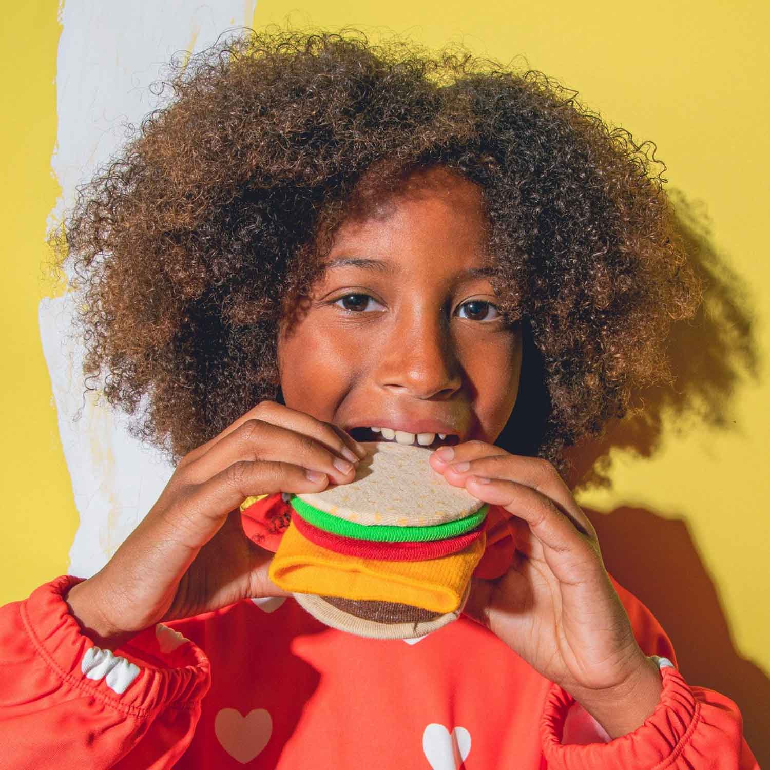 Eat My Socks Kids Cheeseburger Socks