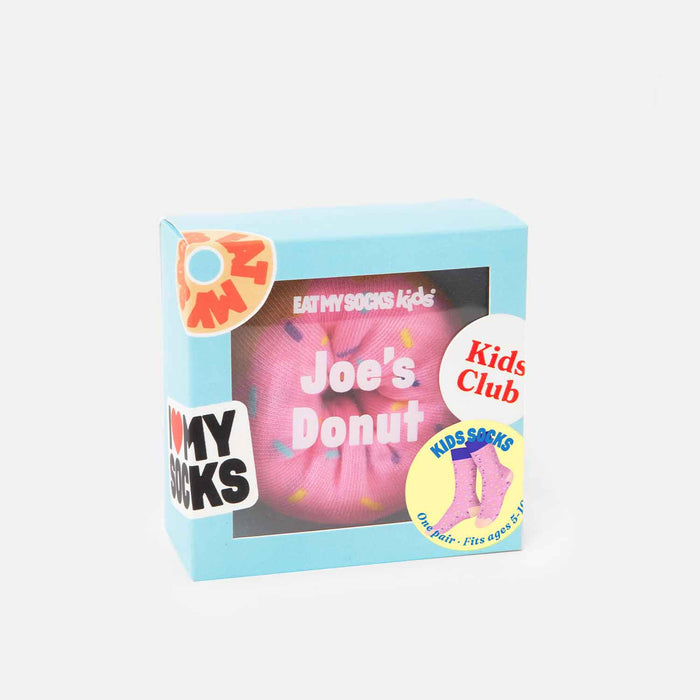 Eat My Socks Kids Joe's Donut Pink Socks