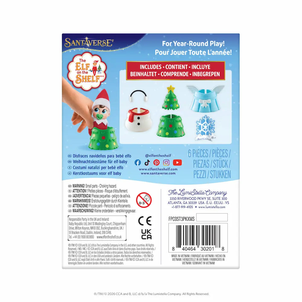The Elf on the Shelf Jolly Little Wardrobe Elf Baby Costume Set