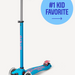Micro Maxi LED Scooter: Light-Up Wheels, Adjustable Handlebar, Grows with Kids