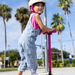 Micro Maxi LED Scooter: Light-Up Wheels, Adjustable Handlebar, Grows with Kids
