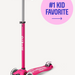 Micro Maxi LED Scooter: Light-Up Wheels, Adjustable Handlebar, Grows with Kids