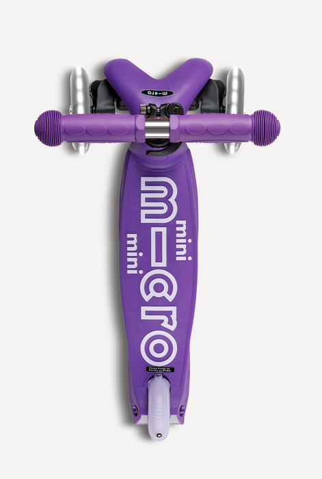 Mini Foldable LED Micro Scooter Purple