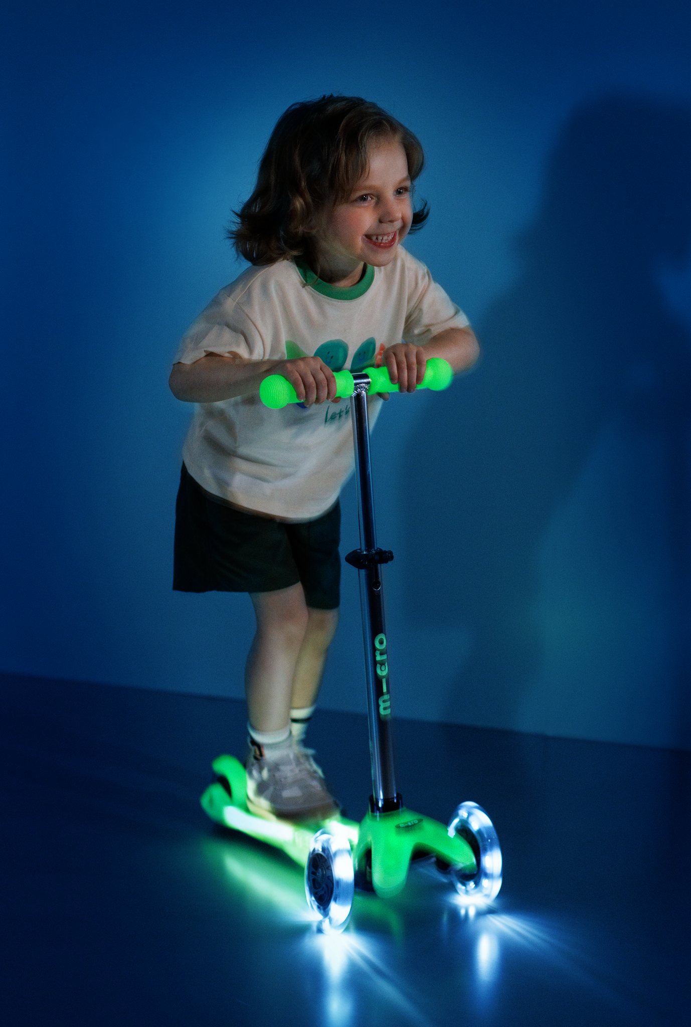 Micro Mini Glow Scooter Lime Green