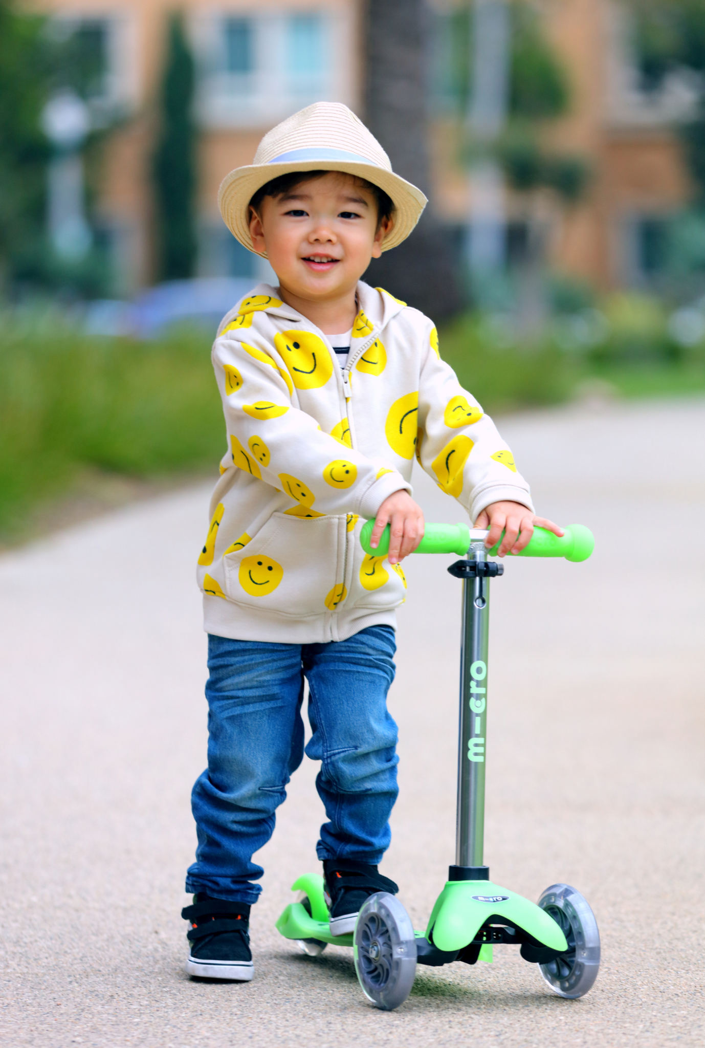 Micro Mini Glow Scooter Lime Green