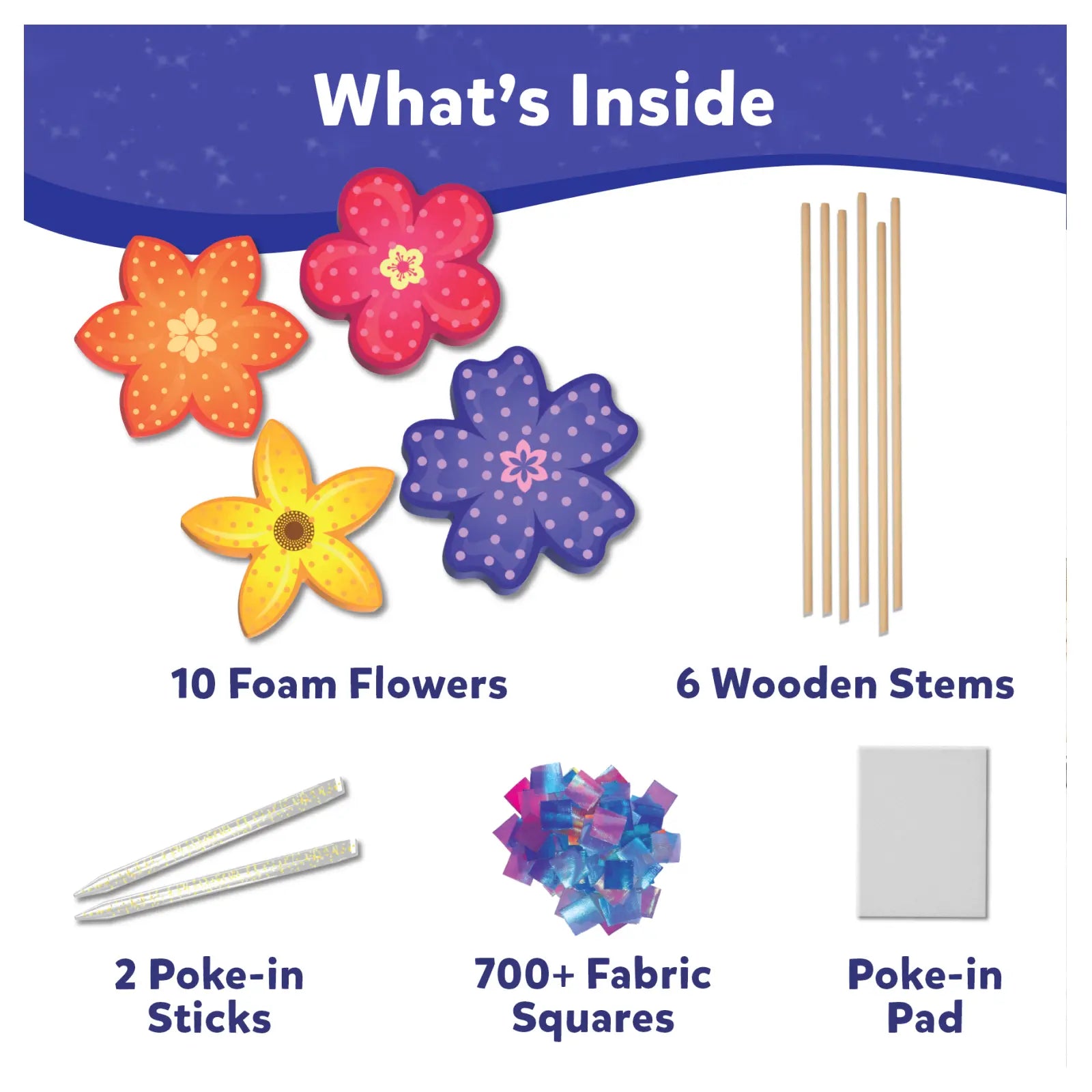 Skillmatics Poke-in Art Flower Bouquet Mess-Free Craft Kit for Kids