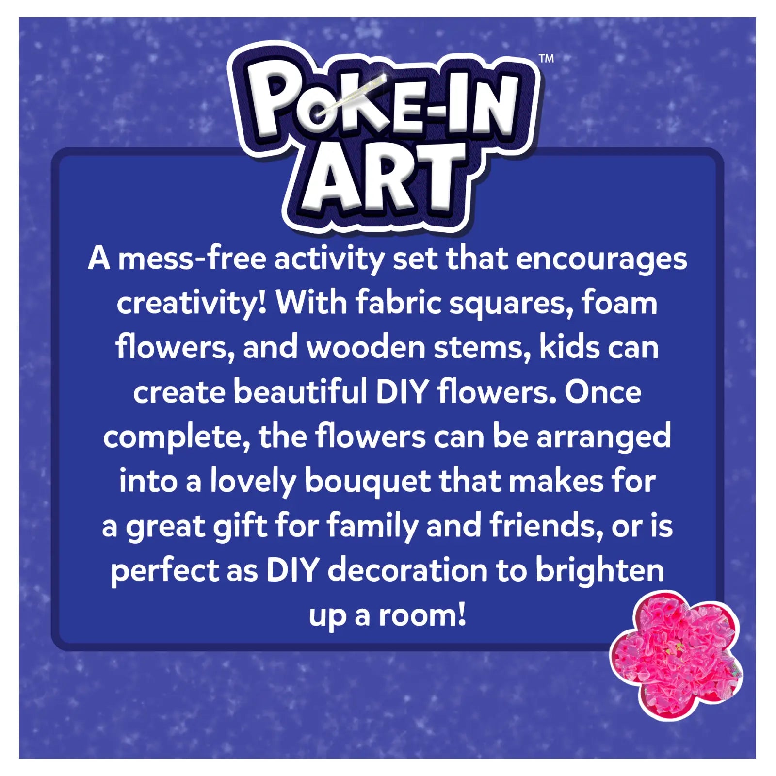 Skillmatics Poke-in Art Flower Bouquet Mess-Free Craft Kit for Kids