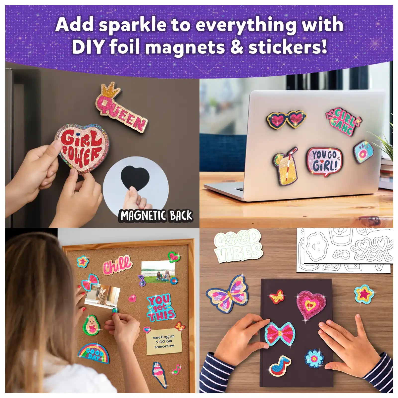 Skillmatics Foil Fun Magnetic Art Kit Girl Power Ages 7-13