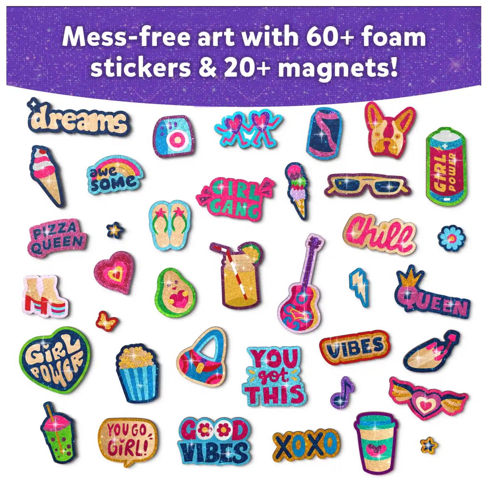 Skillmatics Foil Fun Magnetic Art Kit Girl Power Ages 7-13