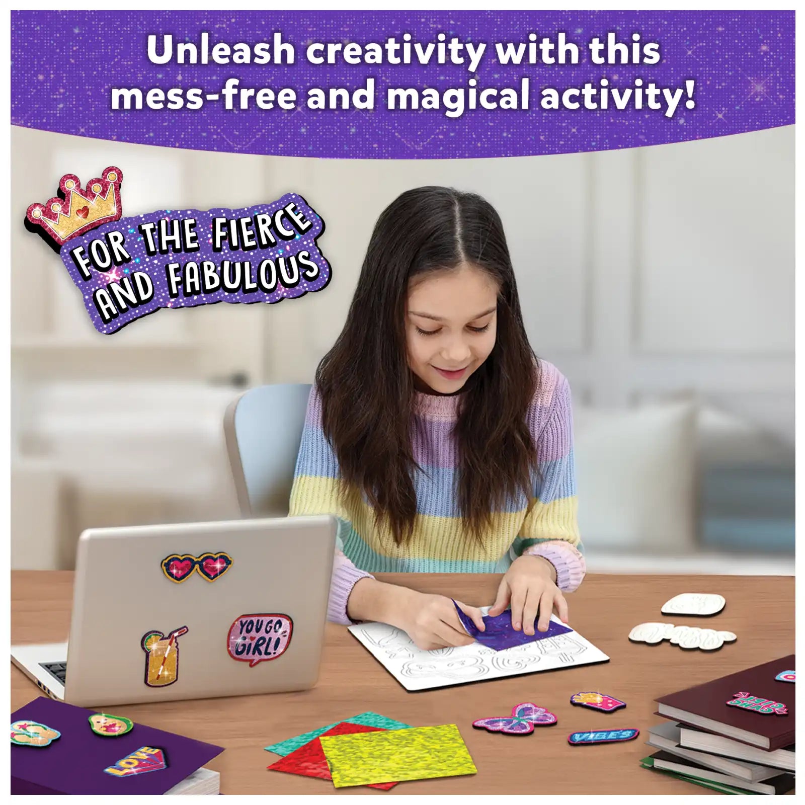 Skillmatics Foil Fun Magnetic Art Kit Girl Power Ages 7-13