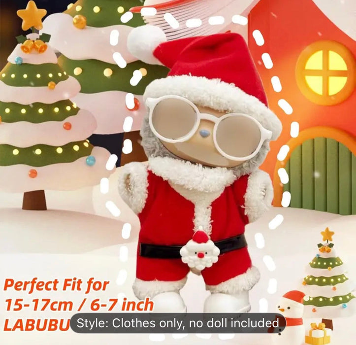Labubu Santa Christmas Outfit