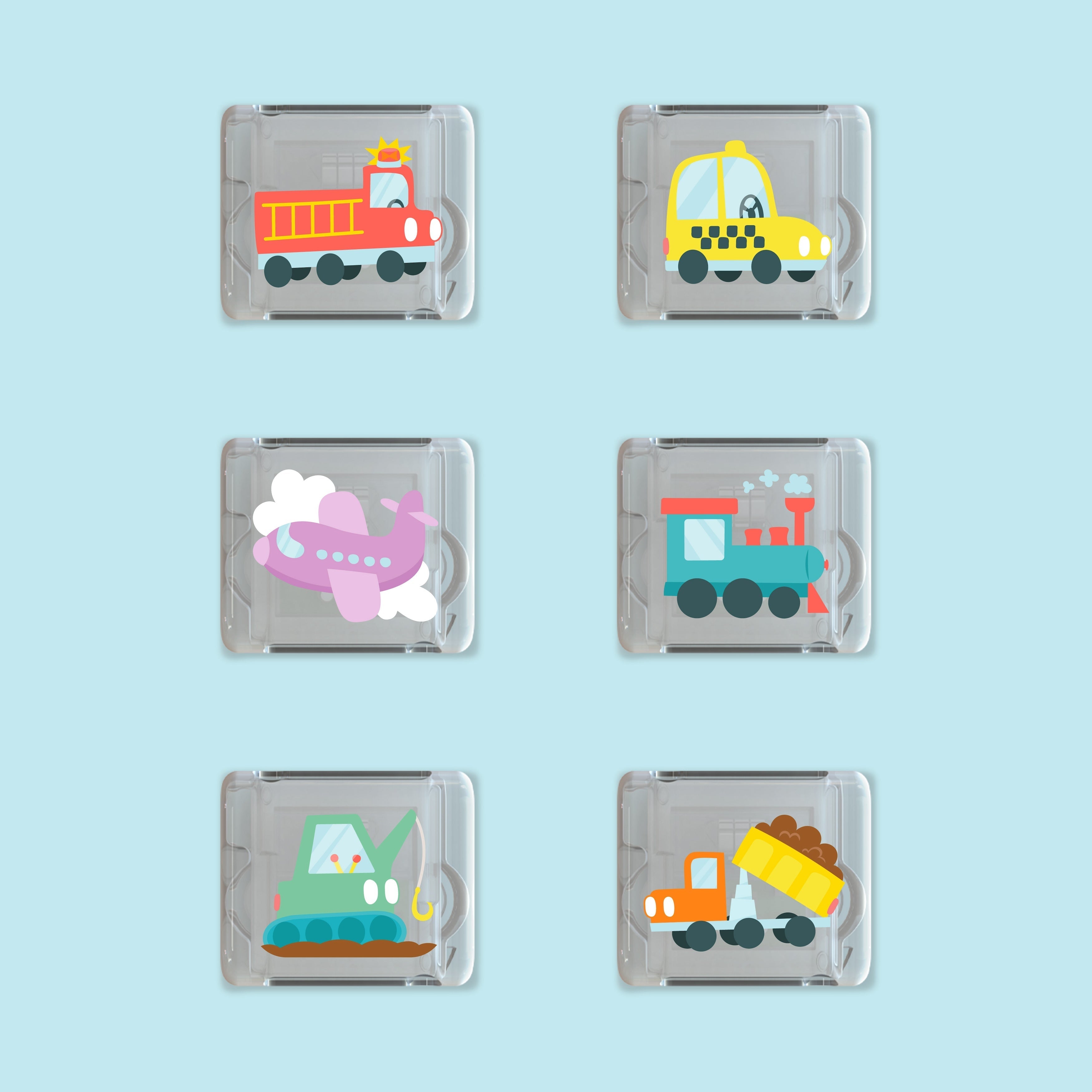 Glo Pals Auto Light-Up Cubes 6-Pack Water Activated Sensory Toy