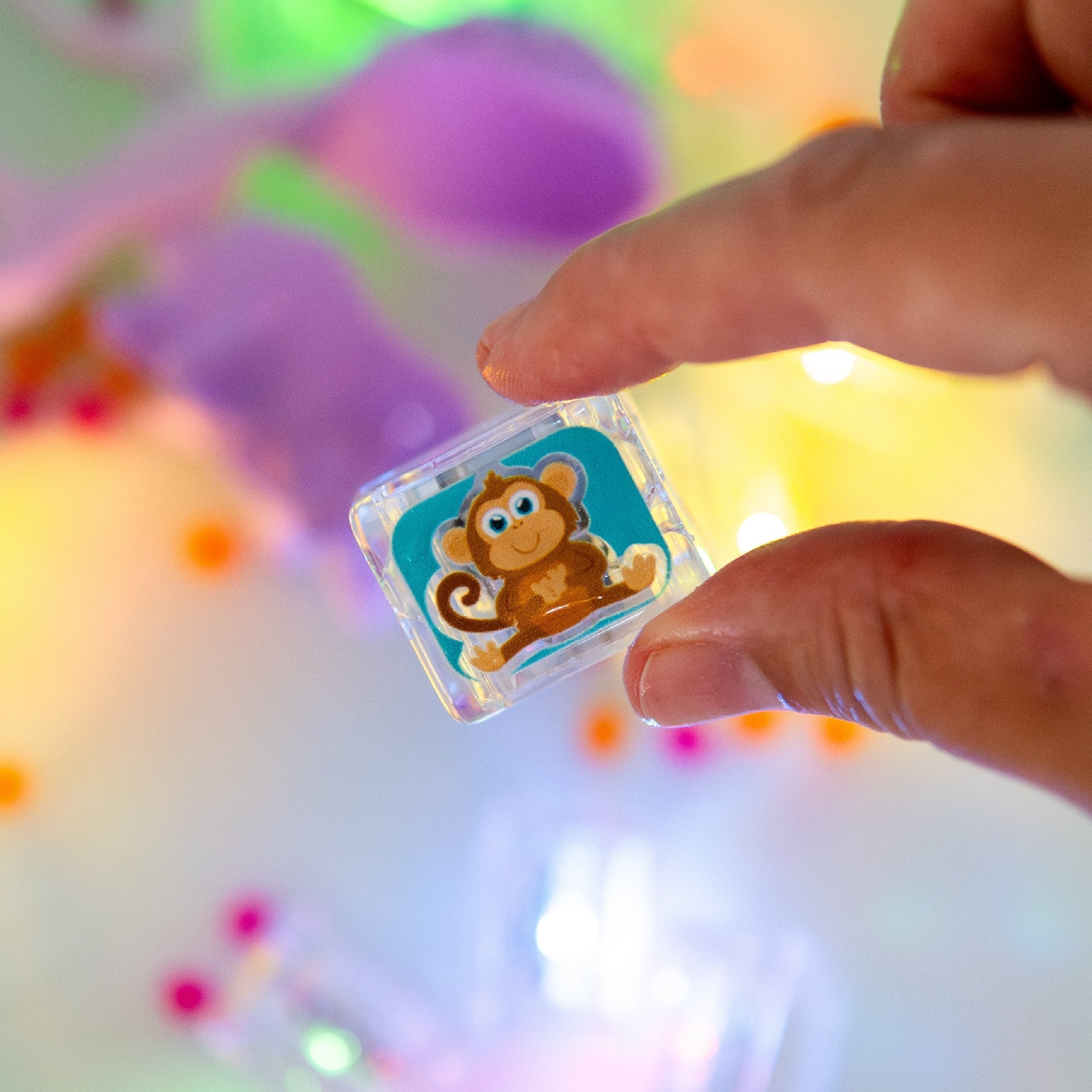 Glo Pals Zoo Light-Up Cubes 6-Pack Sensory Toy Set