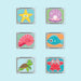 Glo Pals Ocean Light-Up Cubes 6-Pack Sensory Toys