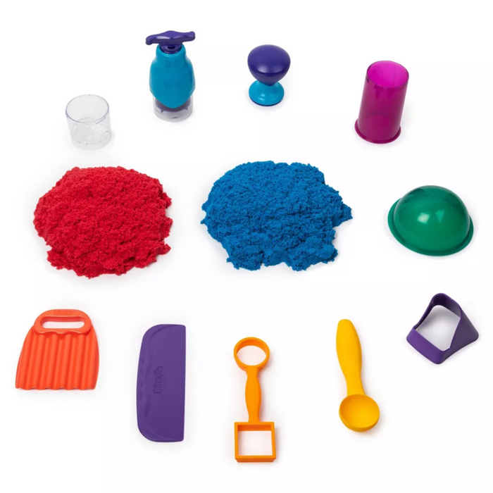 Kinetic Sand Sandisfying Set with with 10 Tools