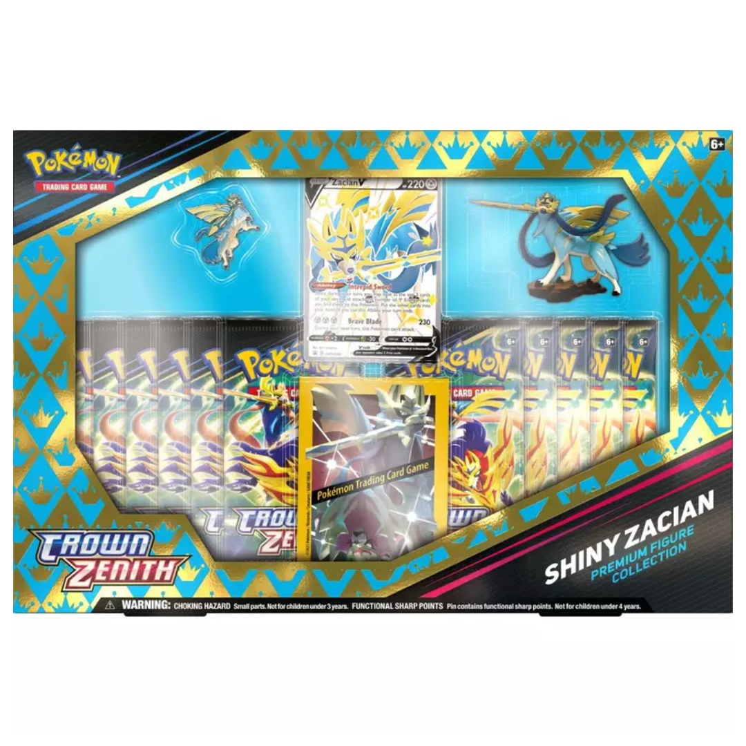 Pokémon TCG: Crown Zenith Premium Figure Collection—Shiny Zacian/Zamazenta