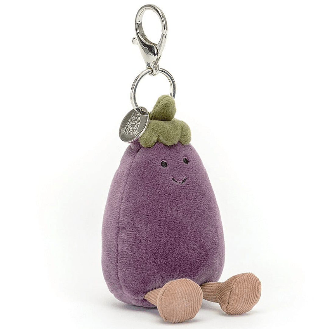Vivacious Aubergine Bag Charm JellyCat