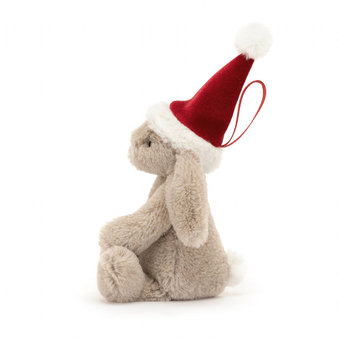 Bashful Christmas Bunny Decoration Tiny JellyCat