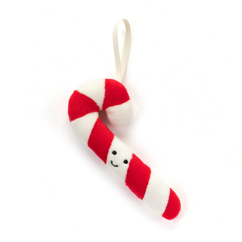 Festive Folly Candy Cane Ornament JellyCat