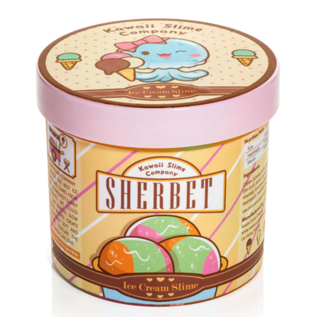 Sherbet Scented Ice Cream Pint Kawaii Slime